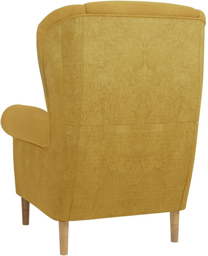 Home affaire Oorfauteuil OSTIANO BxDxH: 80x82x98 cm fauteuil Uniek stuk dikke gebogen armleuningen effen en geruit