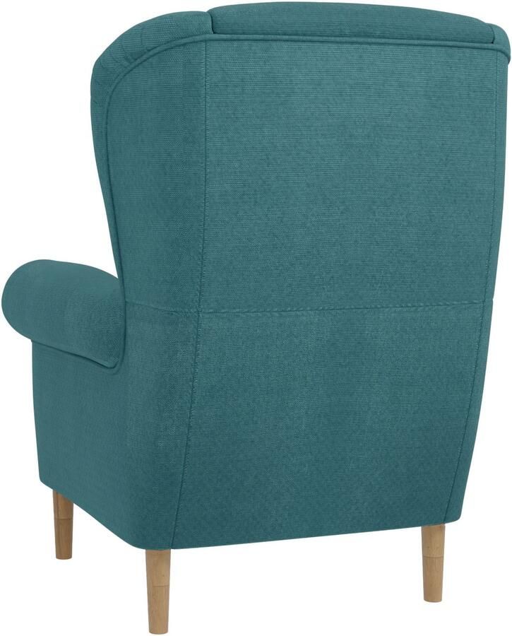 Home affaire Oorfauteuil OSTIANO BxDxH: 80x82x98 cm fauteuil Uniek stuk dikke gebogen armleuningen effen en geruit