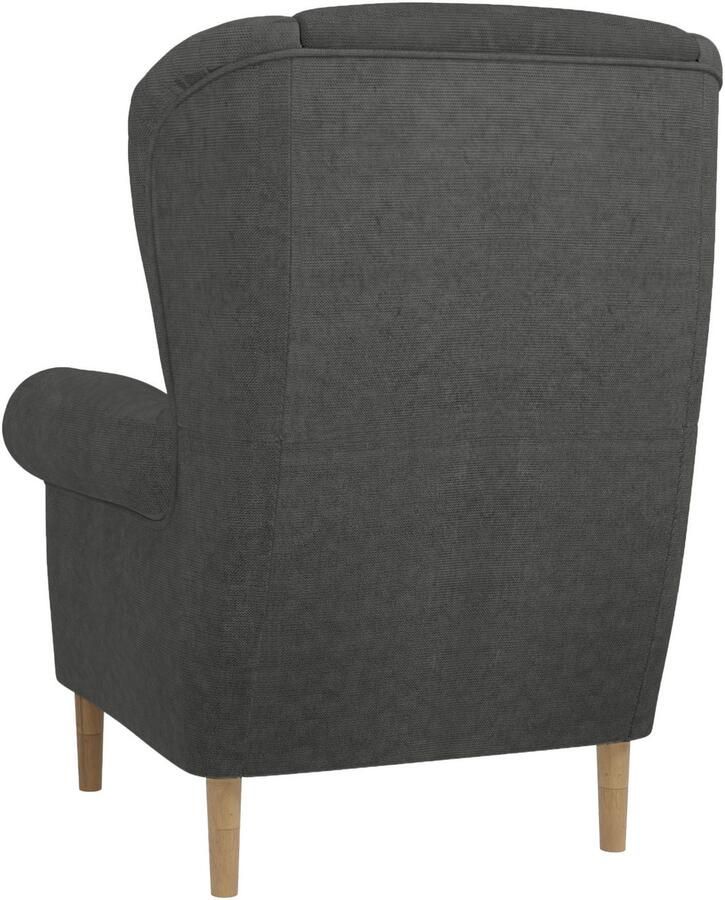 Home affaire Oorfauteuil OSTIANO BxDxH: 80x82x98 cm fauteuil Uniek stuk dikke gebogen armleuningen effen en geruit