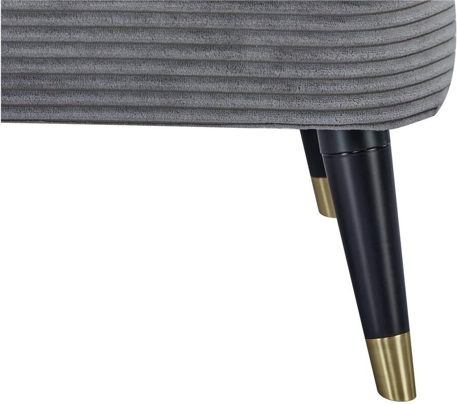 Home affaire Oorfauteuil ZILLER TV-stoel vrij in de ruimte te plaatsen in cord en fluweel