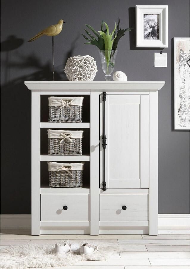 Home affaire Opbergmand California afzonderlijk en in set van 2 verkrijgbaar van rotan vlechtwerk breedte 30 cm