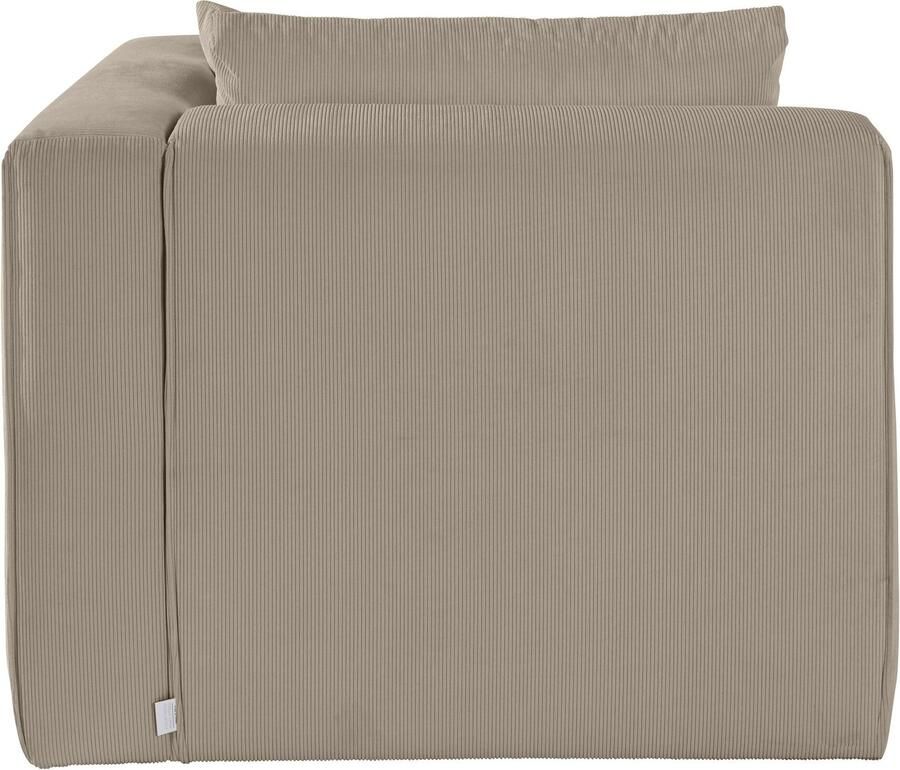 Home affaire Ottomane Comfine Modulaire ottomane om zelf samen te stellen in 3 bekledingvarianten