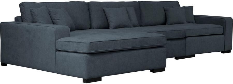 Home affaire Ottomane Skara L-vorm Loungebank met binnenveringsinterieur in vele overtrekkwaliteiten