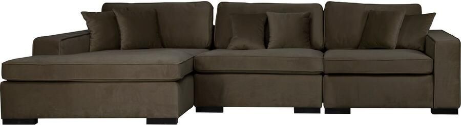 Home affaire Ottomane Skara L-vorm Loungebank met binnenveringsinterieur in vele overtrekkwaliteiten