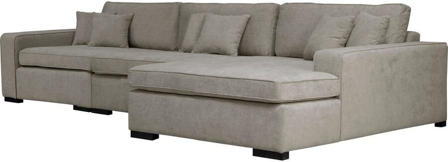 Home affaire Ottomane Skara L-vorm Loungebank met binnenveringsinterieur in vele overtrekkwaliteiten