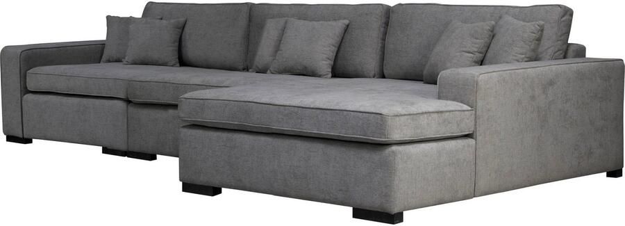 Home affaire Ottomane Skara L-vorm Loungebank met binnenveringsinterieur in vele overtrekkwaliteiten