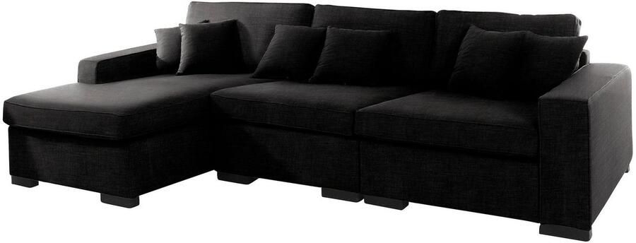 Home affaire Ottomane Skara L-vorm Loungebank met binnenveringsinterieur in vele overtrekkwaliteiten