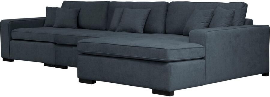 Home affaire Ottomane Skara L-vorm Loungebank met binnenveringsinterieur in vele overtrekkwaliteiten