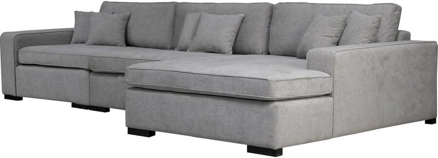 Home affaire Ottomane Skara L-vorm Loungebank met binnenveringsinterieur in vele overtrekkwaliteiten