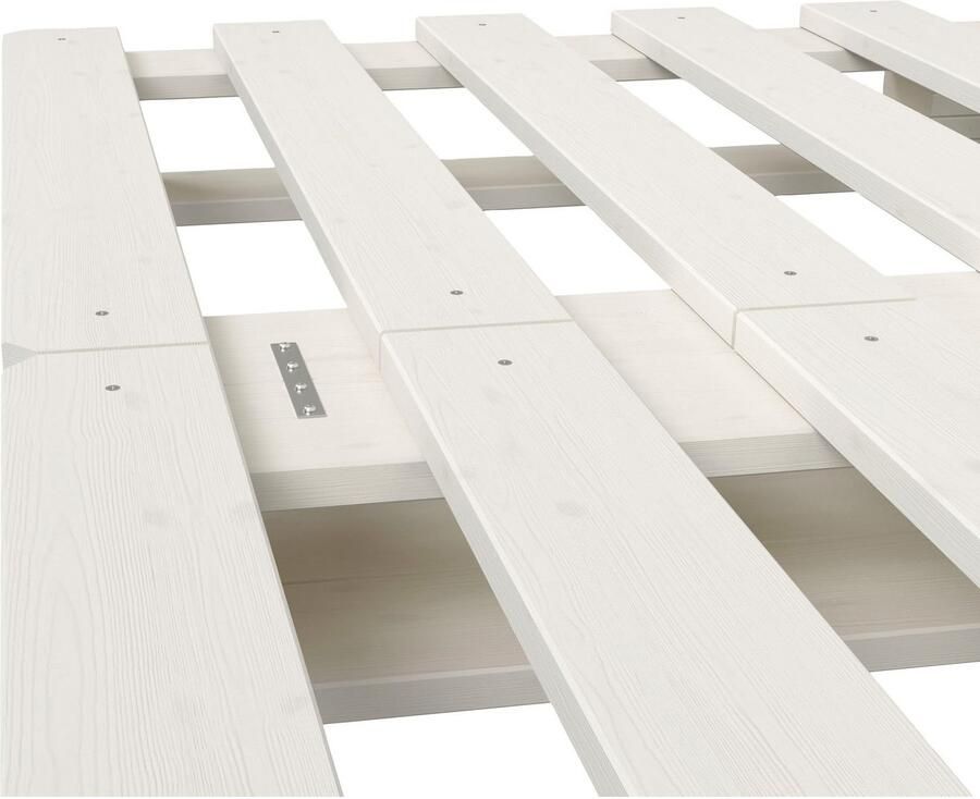 Home affaire Palletbed ALASCO BESTSELLER! Met lade gecertificeerd massief hout uit te breiden tot tweepersoons- of familiebed