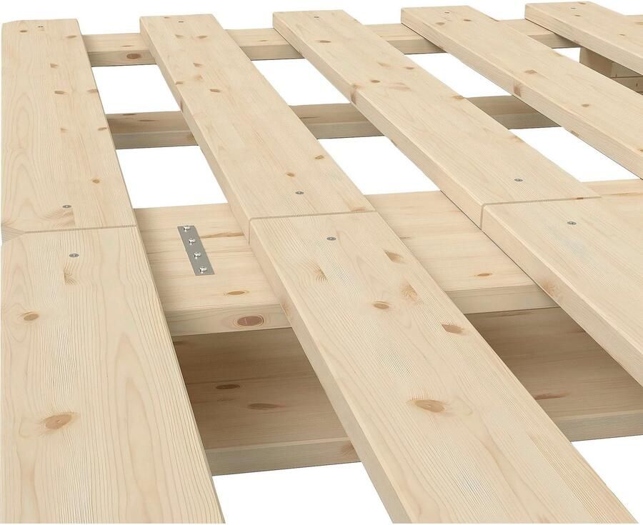 Home affaire Palletbed ALASCO BESTSELLER! Met lade gecertificeerd massief hout uit te breiden tot tweepersoons- of familiebed