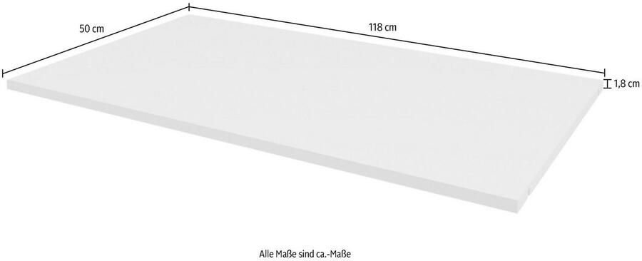 Home affaire Plank Evergreen optioneel in de breedtes 58 en 118 cm Passend bij de kledingkasten van de serie Evergreen