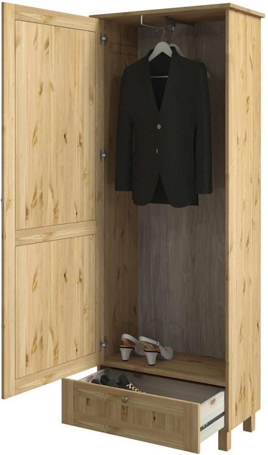 Home affaire Plank Juventus van massief dennenhout breedte 60 cm (set 3 stuks)