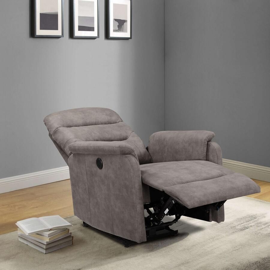 Home affaire Relaxfauteuil Coullon tv-stoel met slaapfunctie