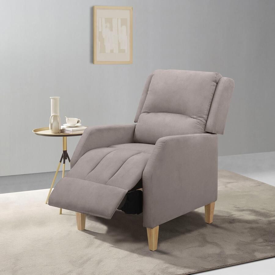 Home affaire Relaxfauteuil Tholey TV-fauteuil met Slaapfunctie met verstelling zit en rug gepolsterd zithoogte 51 cm (1 stuk)
