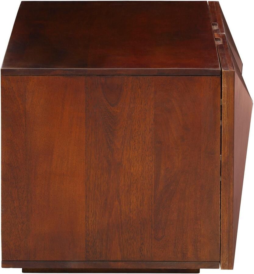 Home affaire Salontafel Diamond van massief mangohout in 3d-look op de buitenkanten breedte 90 cm