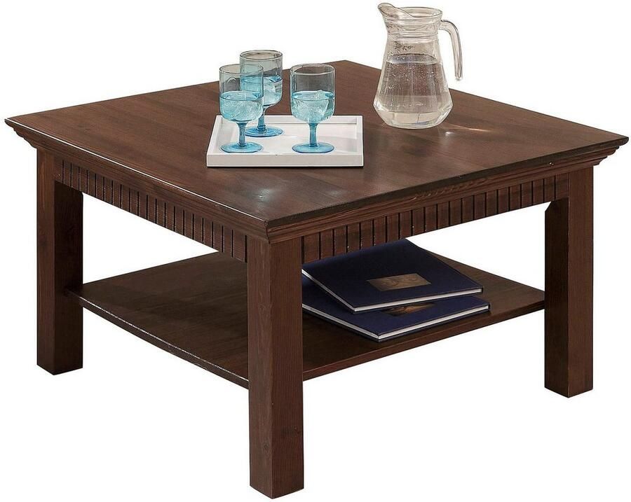 Home affaire Salontafel Lisa Koffietafel massief grenenhout B D H: 76x76x45 cm