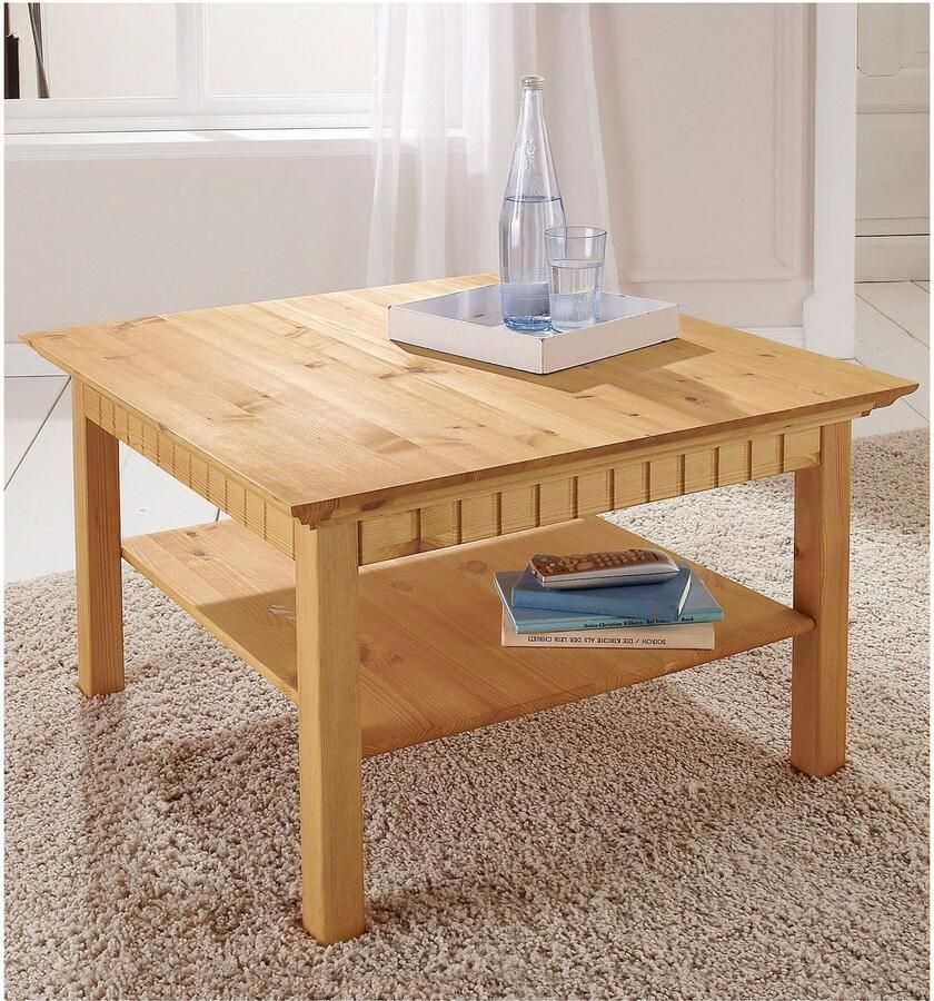Home affaire Salontafel Lisa Koffietafel massief grenenhout B D H: 76x76x45 cm