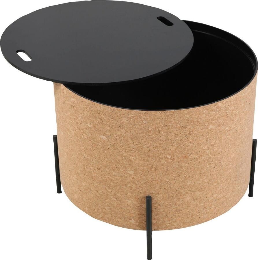 Artistiq Living Salontafel Haywood Kurk Set van 2 stuks Hout Rond