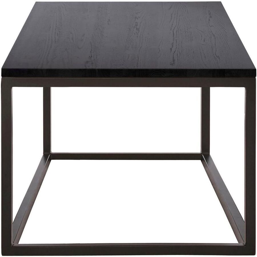 Home affaire Salontafel Voorst van massief eiken en metalen frame