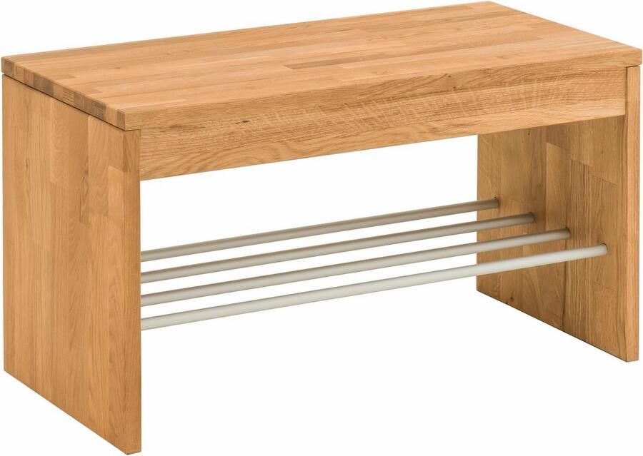 Home affaire Schoenenbank Dura van massief wildeikenhout of beuken breedte 82 cm