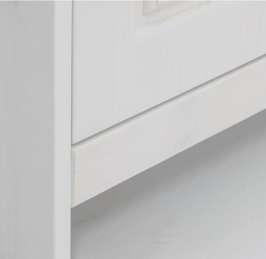 Home affaire Schoenenkast Lukas Gemaakt van massief grenen decoratief gefreesd