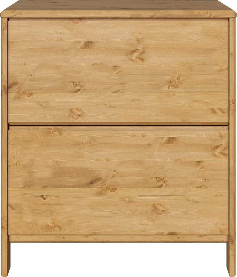 Home affaire Schoenenkast Luven gecertificeerd massief hout met 2 kleppen