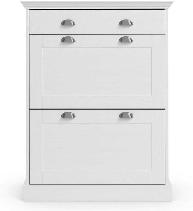 Home affaire Schoenenkast Motala met 2 kleppen en 1 lade plaats voor 12-14 paar schoenen hoogte 105 cm