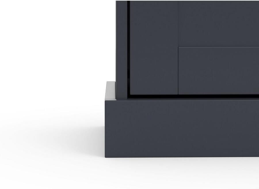 Home affaire Schoenenkast Motala met 3 kleppen plaats voor 18-20 paar schoenen breedte 80 cm hoogte 132 cm