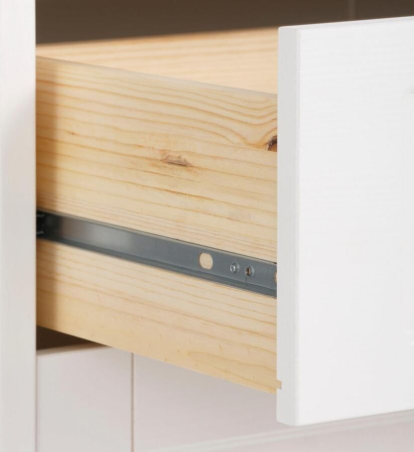 Home affaire Schoenenkast Trinidad antiek van massief grenen fsc -gecertificeerd breedte 85 cm