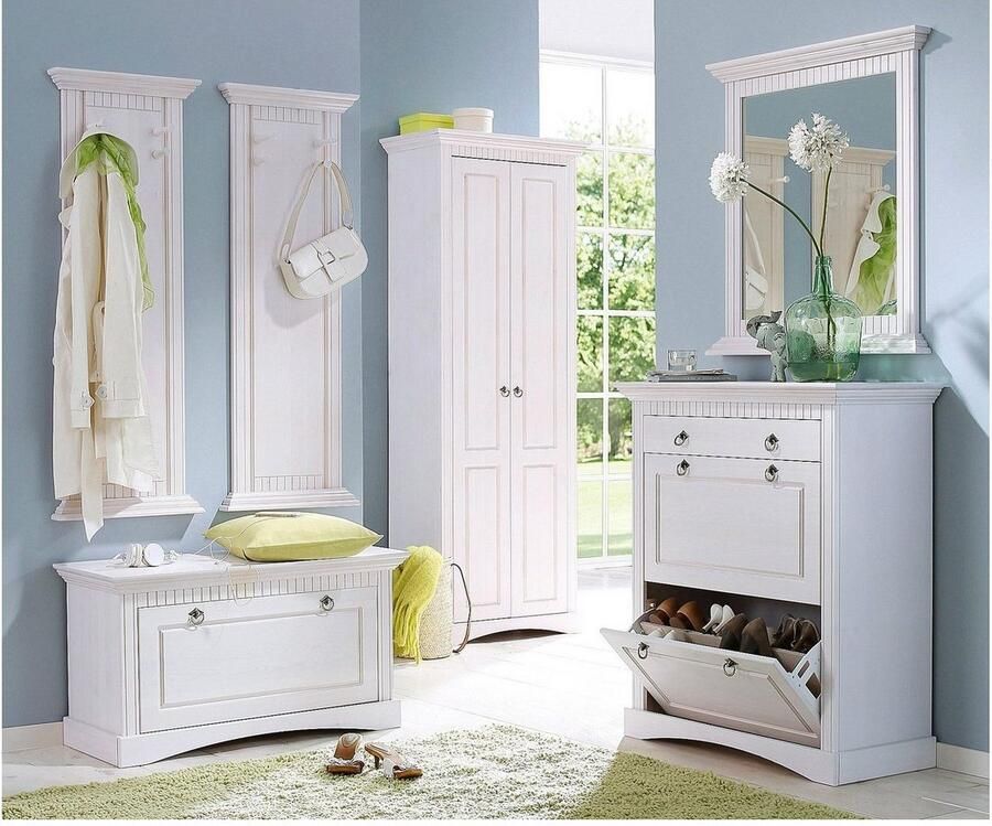 Home affaire Spiegel Rustiek Frame in grenen massief breedte 78 cm met decoratieve freesranden