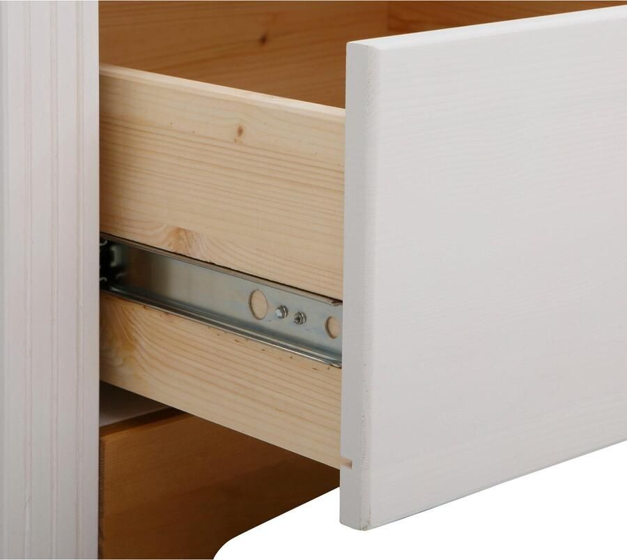 Home affaire Schuifdeurkast Konrad Breedte 111 cm van massief FSC -gecertificeerd dennenhout