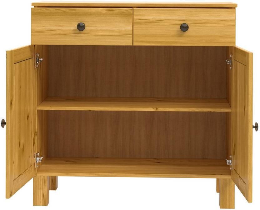 Home affaire Sidetable Alby2 Met 2 deuren 2 lades en metalen grepen breedte 85 cm