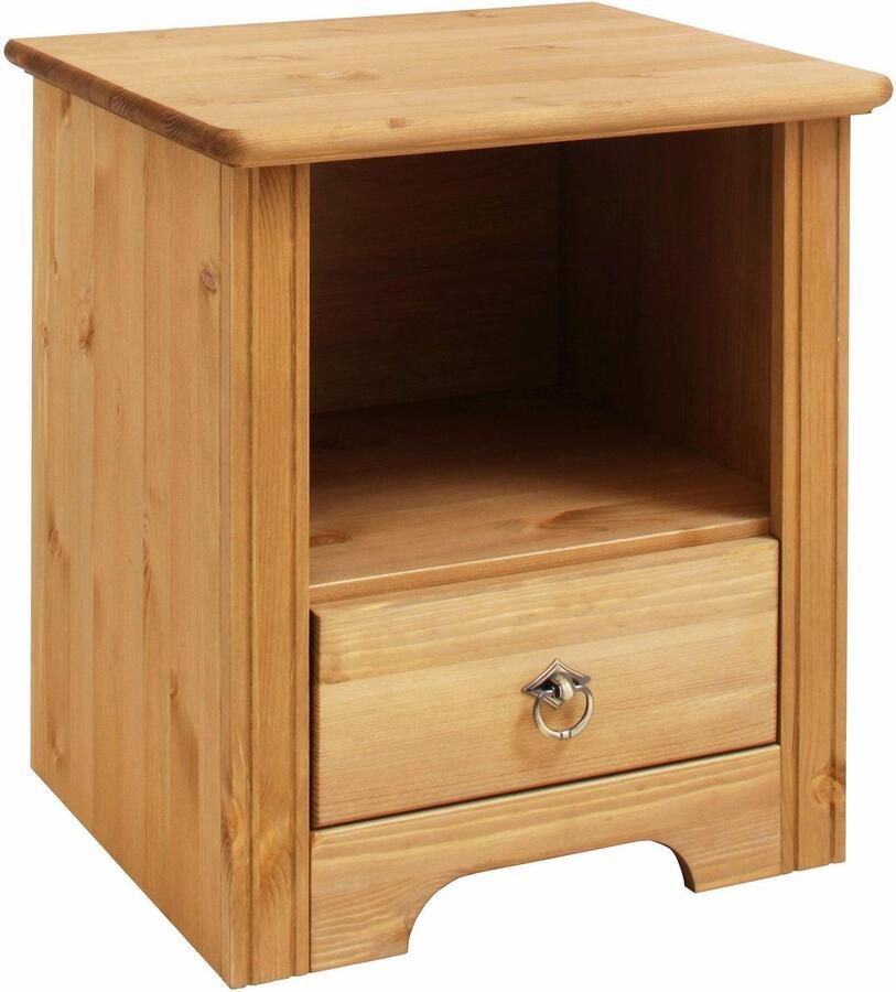 Home affaire Slaapkamerserie Hugo Bed 140 x 200 cm 2-deurs kledingkast en 1 nachtkastje (set 3-delig)