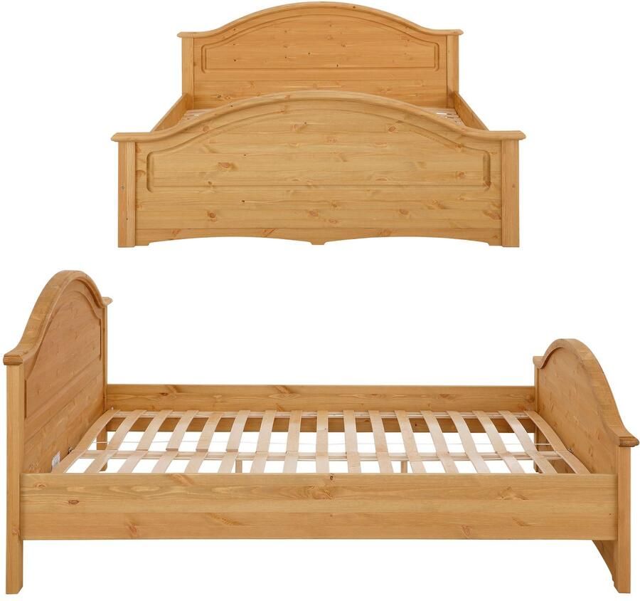 Home affaire Slaapkamerserie Konrad complete slaapkamer met grote kast met 5-deurs kledingkast bed 180x200 cm en 2 nachtkastjes (set 4-delig)