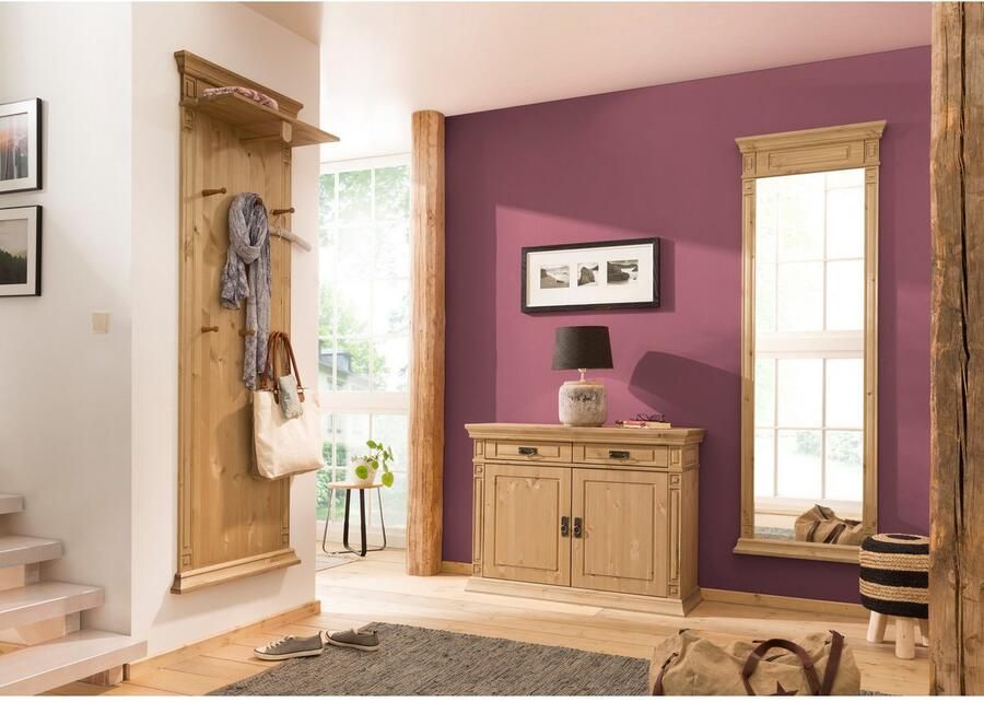 Home affaire Spiegel Vinales Wandspiegel breedte 66 cm frame van massief grenenhout