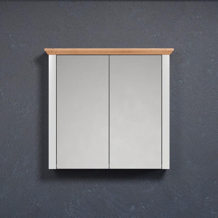 Home affaire Spiegelkast Herzwill Spiegelkast met 2 glazen planken (B D H) 78 24 73 cm