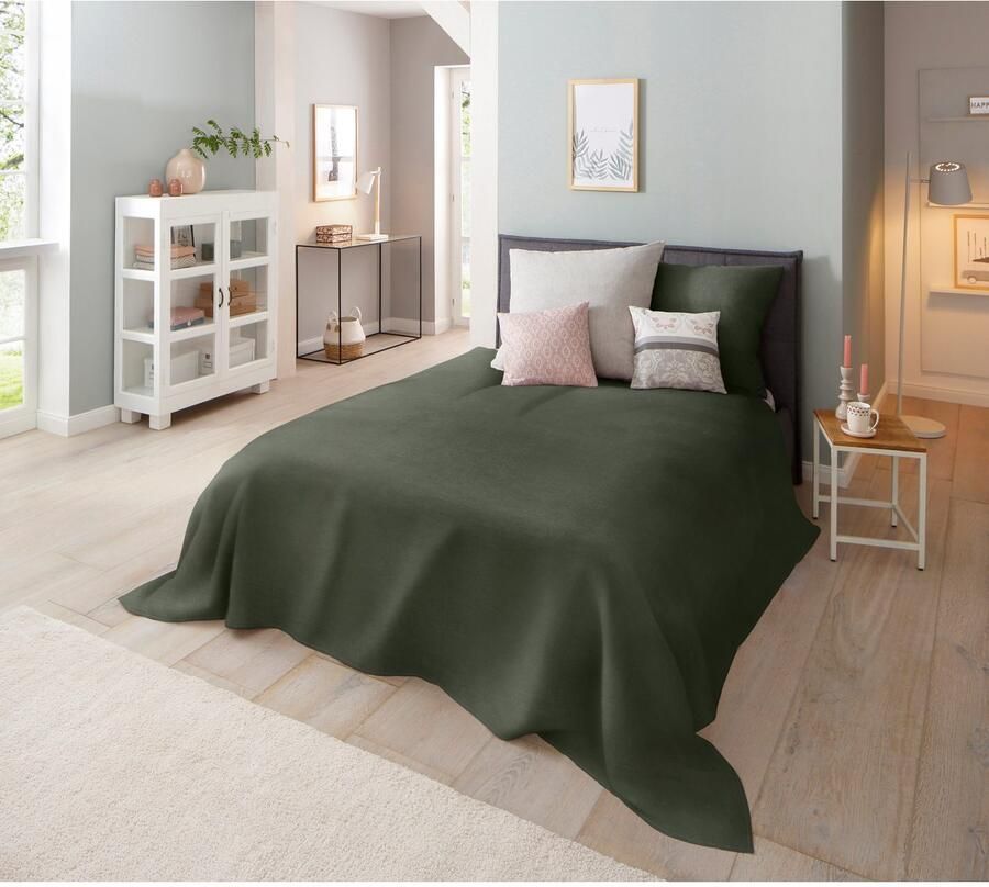 Home affaire Sprei Melli sprei foulard in landhuisstijl voor kinderen en volwassenen