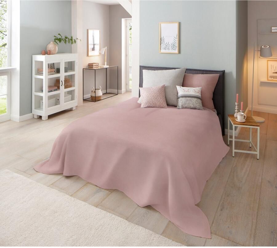 Home affaire Sprei Melli sprei foulard in landhuisstijl voor kinderen en volwassenen