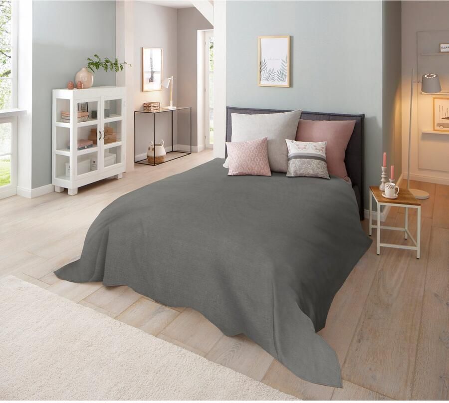 Home affaire Sprei Melli sprei foulard in landhuisstijl voor kinderen en volwassenen