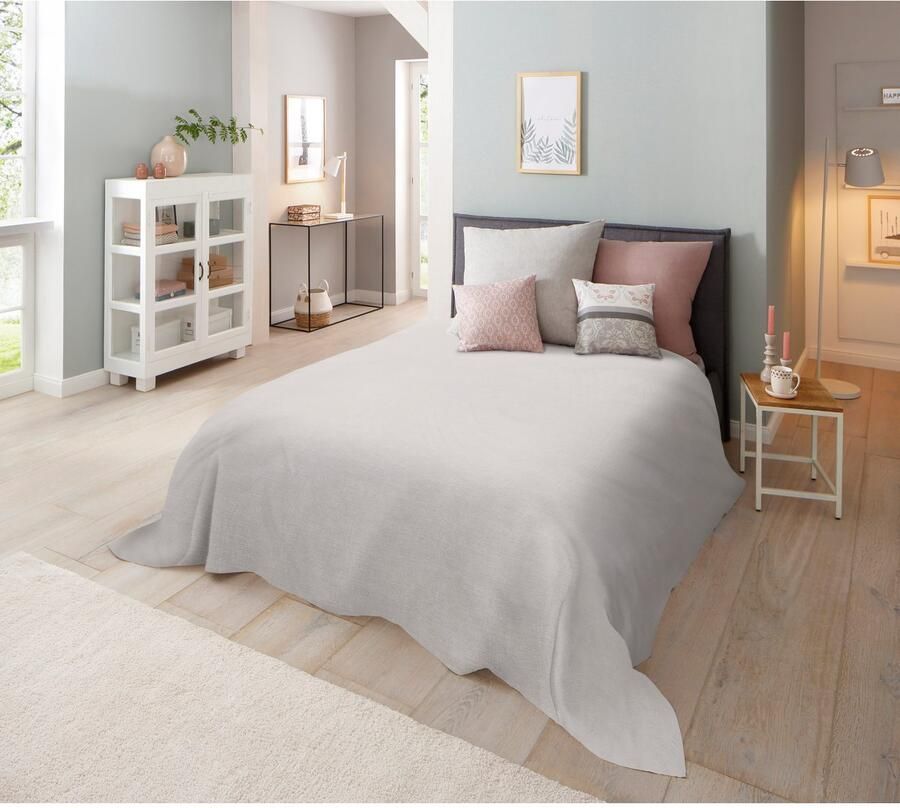 Home affaire Sprei Melli sprei foulard in landhuisstijl voor kinderen en volwassenen