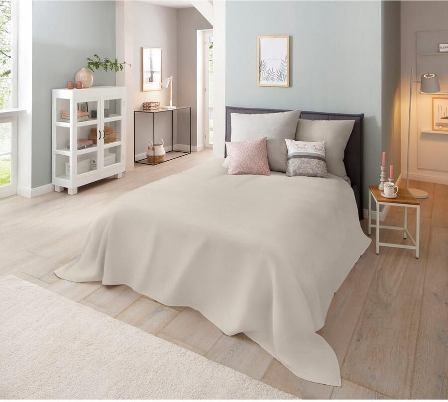 Home affaire Sprei Melli sprei foulard in landhuisstijl voor kinderen en volwassenen