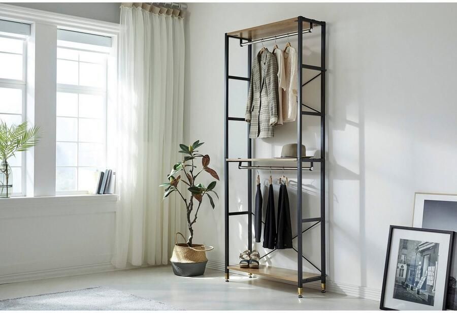 Home affaire Staand rek inclusief 2 kledingstangen