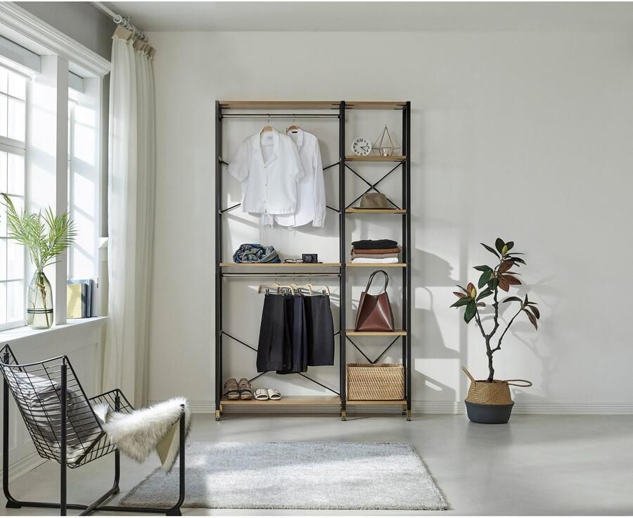 Home affaire Staand rek inclusief 2 kledingstangen