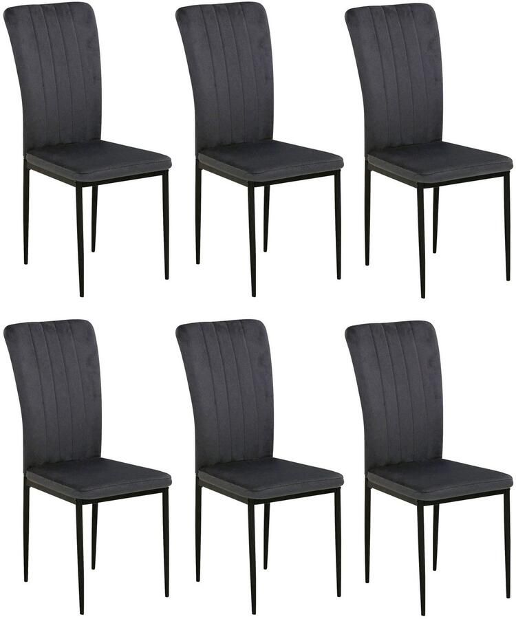 Home affaire Stoel met 4 poten Bergamo (set)