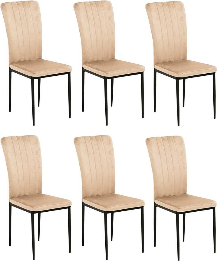 Home affaire Stoel met 4 poten Bergamo (set)