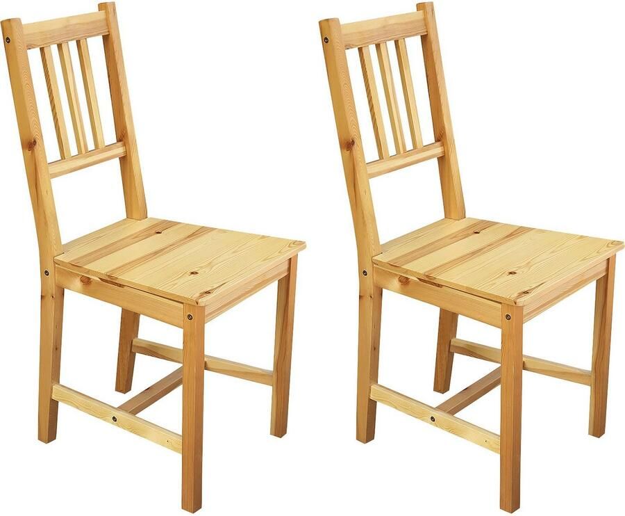 Home affaire Stoel met 4 poten gemaakt van massief grenen