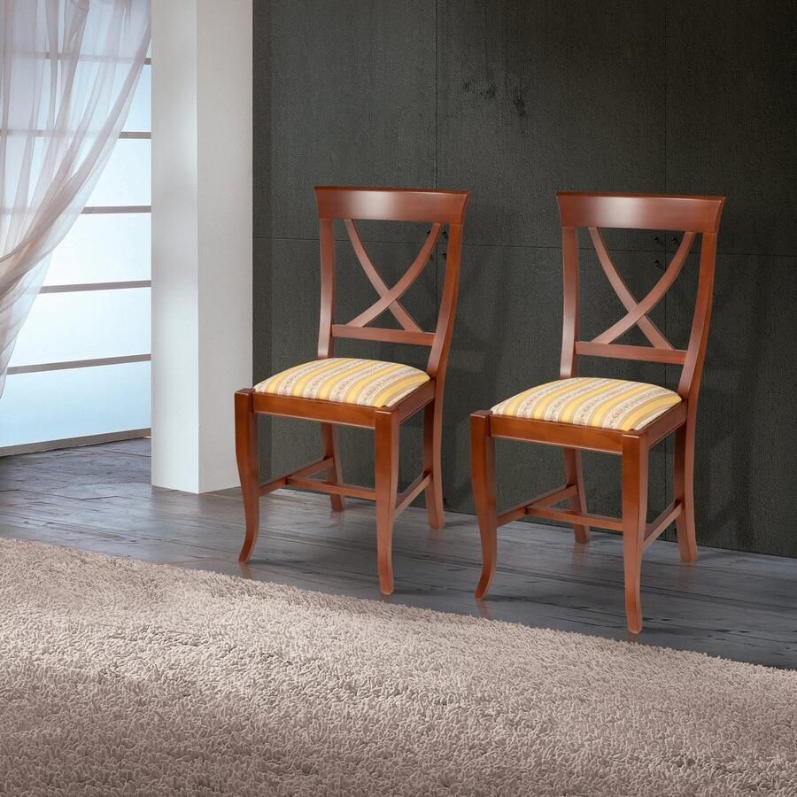 Home affaire Stoel met 4 poten Sofia Breedte 44 cm (1 stuk)