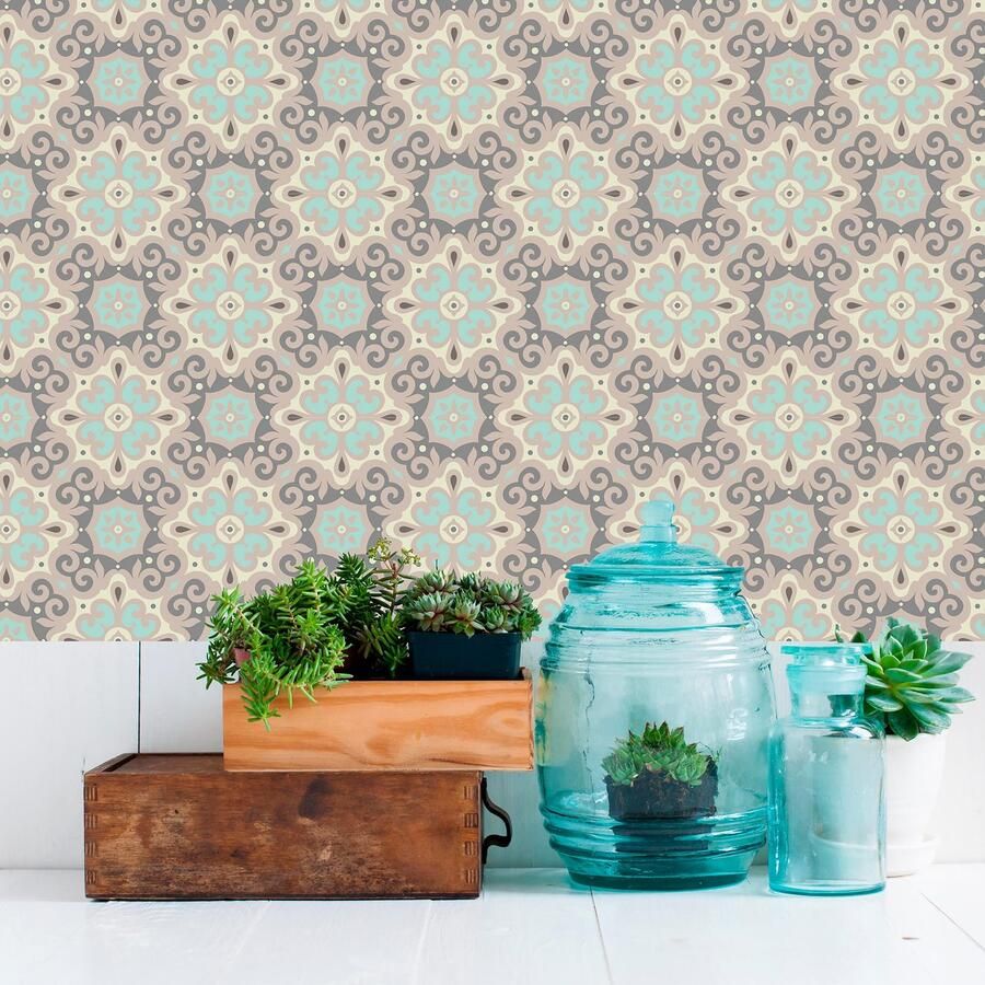 Home affaire Tegelsticker Ornamenten Stickertegels zelfklevend stickers 12-delige set