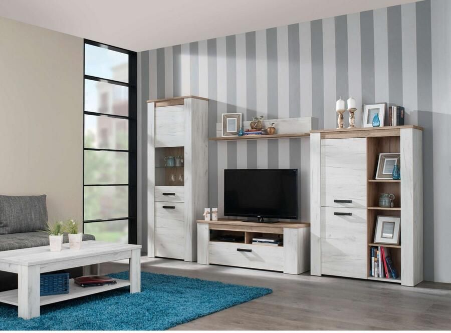 Home affaire Tv-meubel Kent TV-sideoard 120 cm met twee gesloten vakken TV-kast met veel ruimte voor moderne televisies in elke woonkamer